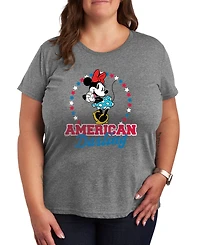 Hybrid Apparel Plus Disney American Darling Minnie Mouse Graphic T-Shirt