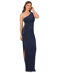 Adrianna Papell Women's One-Shoulder Embellished Gown