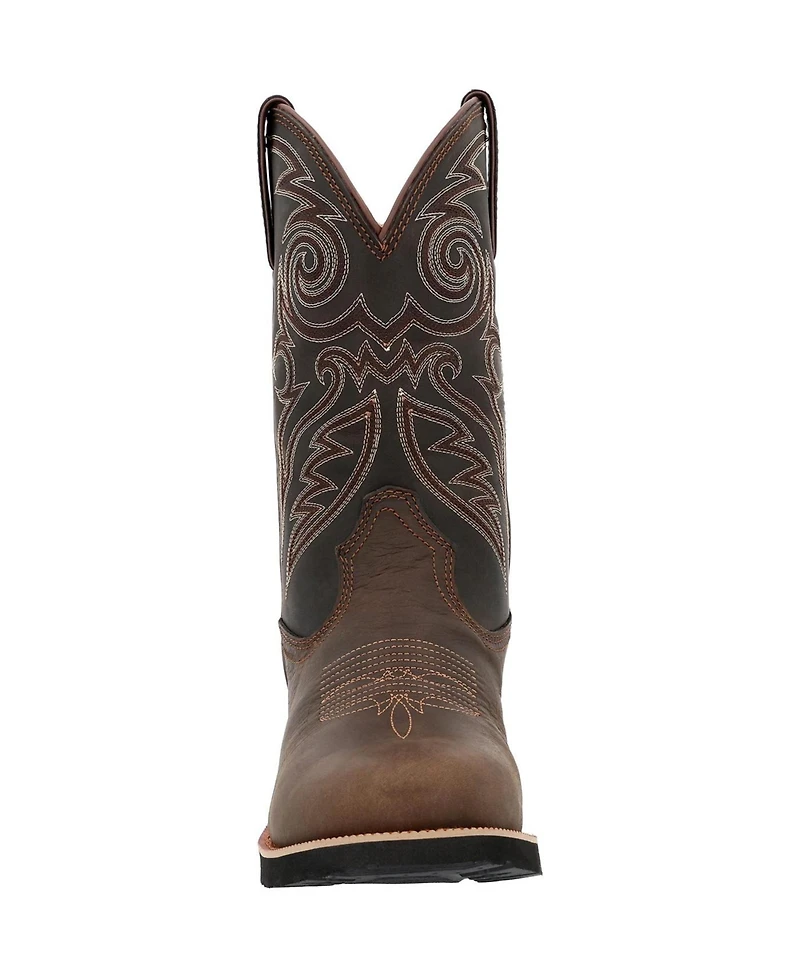 Rocky Men's MonoCrepe 12” Steel Toe Western Boot