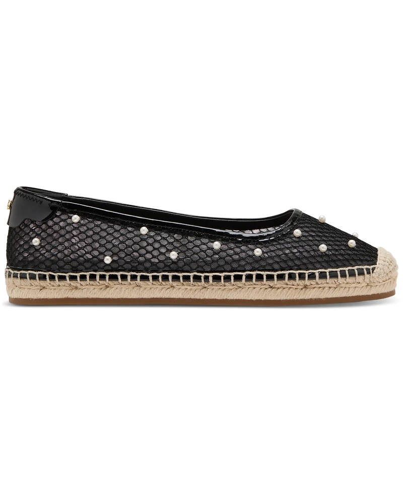 kate spade new york Women's Pearl Fishnet Espadrille Flats