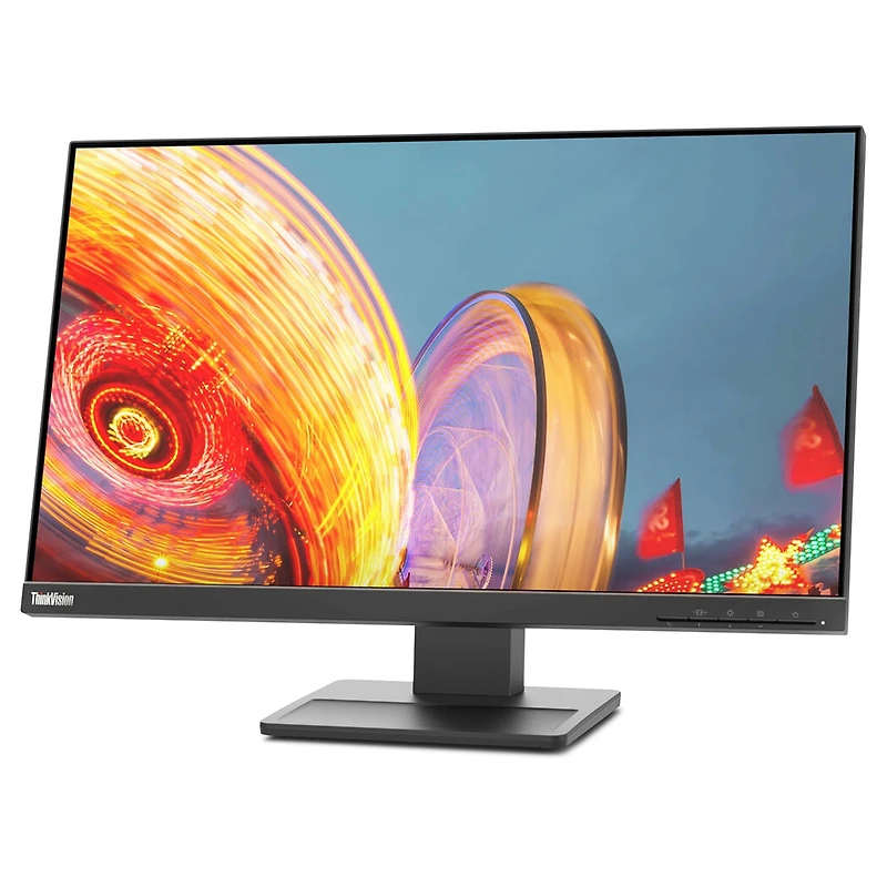 Lenovo ThinkVision E24q-20 23.8" 16:9 Qhd Ips Wled Lcd Monitor, Raven Black