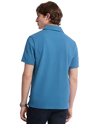 Michael Kors Men's Short Sleeve Bubble Knit Polo Shirt