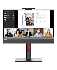 Lenovo ThinkCentre Tiny-In-One 22 Gen 5 21.5" 16:9 Full Hd Ips Wled Lcd Monitor with Webcam, Black