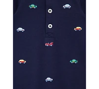 Little Me Baby Boys Cars Coverall & Socks, 2 Piece Set