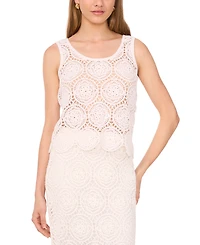 1.state Women's Crochet Open-Weave Tank Top