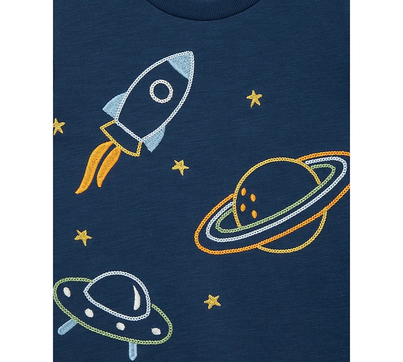 Little Me Baby Boys Space T-Shirts & Jogger Pants, 3 Piece Set