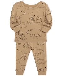 Little Me Baby Boys Bears Pajamas, 4 Piece Set