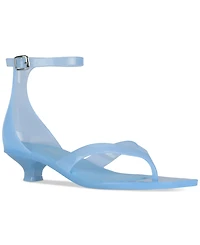 Jeffrey Campbell Women's Gummy Kitten-Heel Jelly Thong Sandals