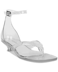 Jeffrey Campbell Women's Gummy Kitten-Heel Jelly Thong Sandals