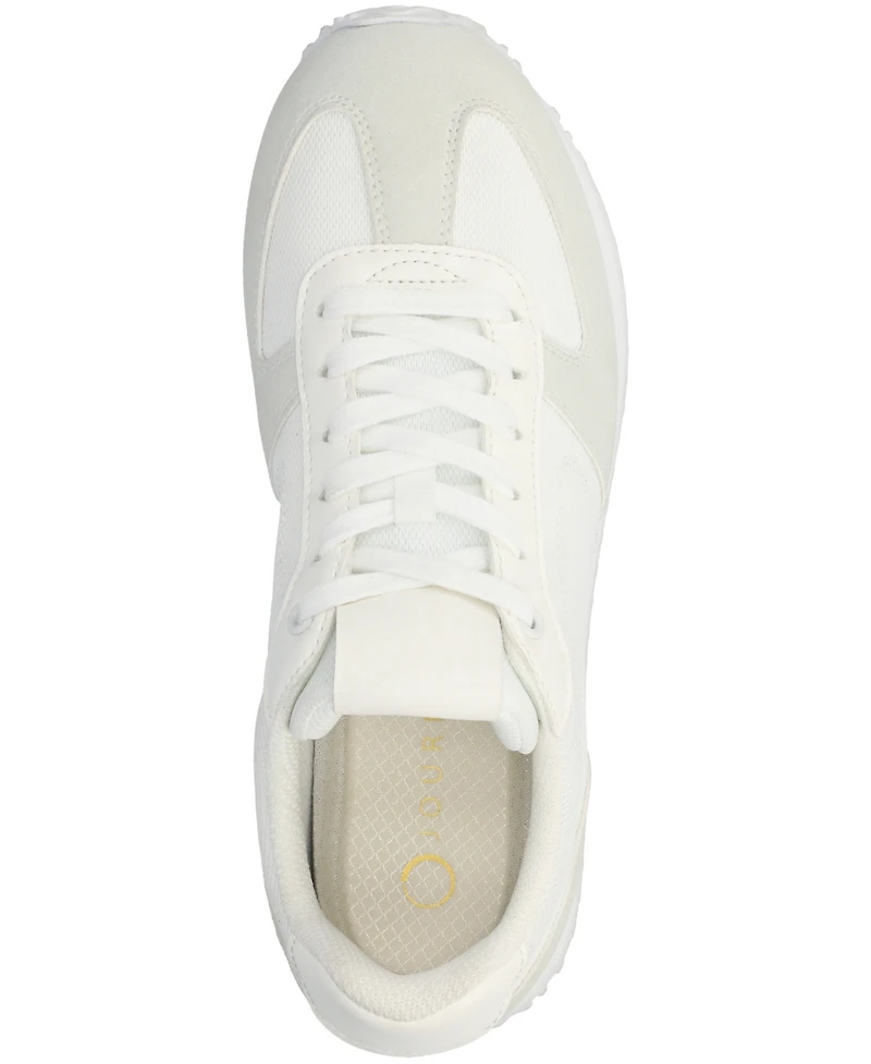 Journee Collection Women's Flow Lace Up Jogger Sneakers