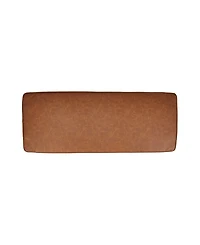 Creative Co-op 19" Solid Wood Atley Upholstered Modern Bench