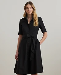 Lauren Ralph Petite Elbow-Sleeve Shirtdress