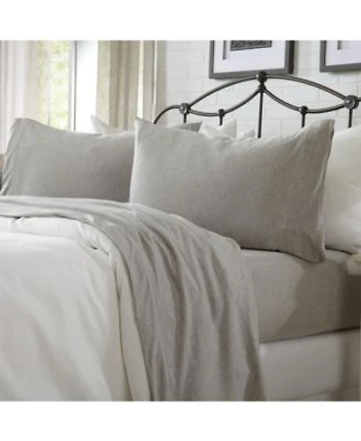Linery Co. Heathered Melange Cotton Jersey Knit Sheet Set