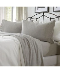 Linery Co. Heathered Melange Cotton Jersey Knit Sheet Set