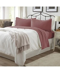 Linery & Co. Heathered Melange Cotton Jersey Knit Sheet Set