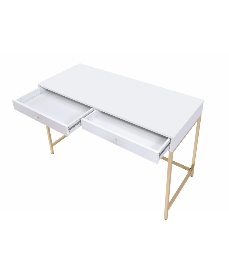 Sleek Computer Desk with Two Drawers – Perfect for Small Spaces
