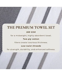 Linery & Co. Luxurious Cotton Decorative 4-Piece Hand Towel Set
