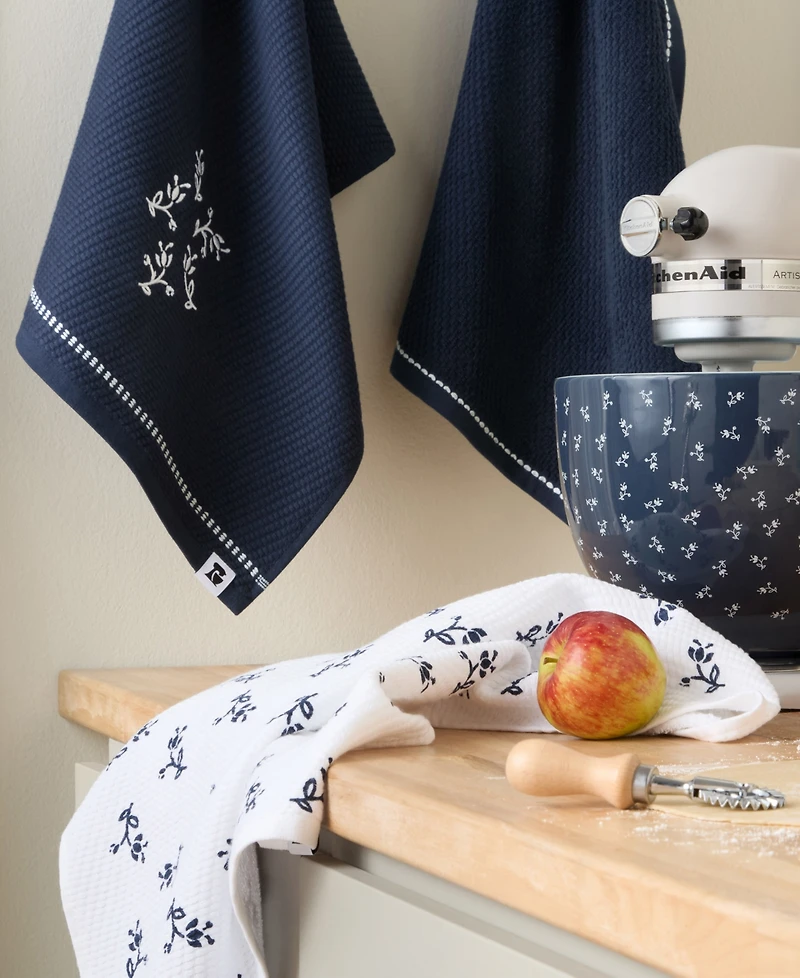 KitchenAid Vintage Florals Collector Series Cotton Kitchen Towels Set, 18" x 28"