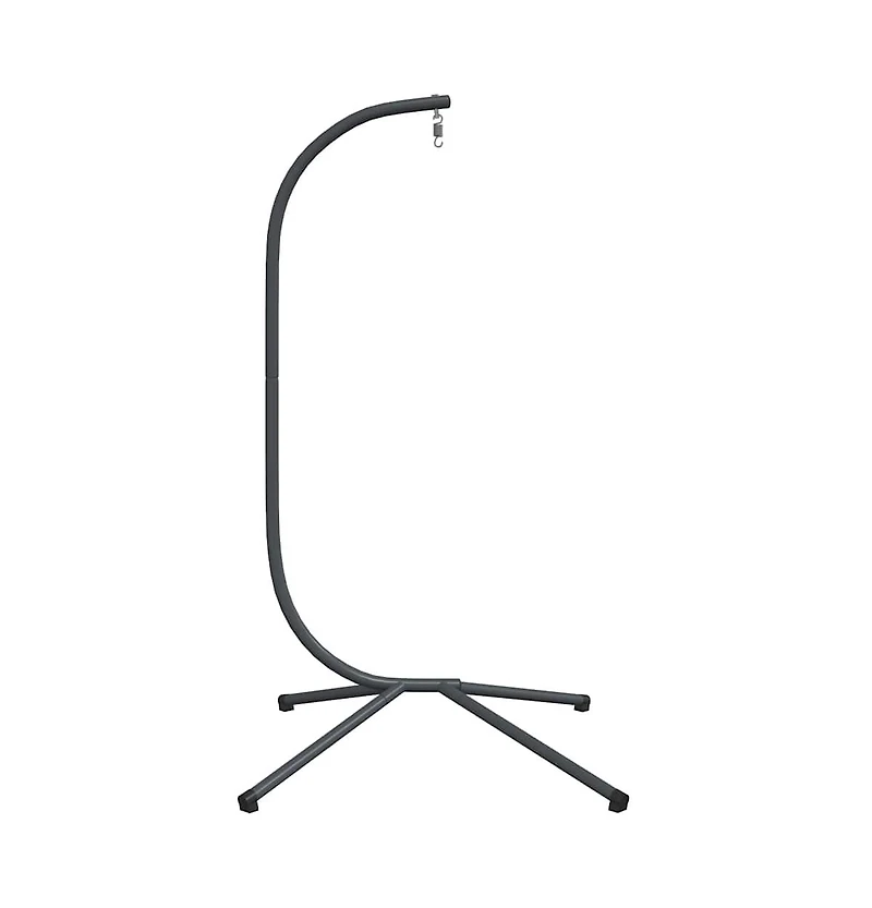 Hanging Egg Chair Stand without Basket Anthracite Steel