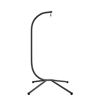 Hanging Egg Chair Stand without Basket Anthracite Steel