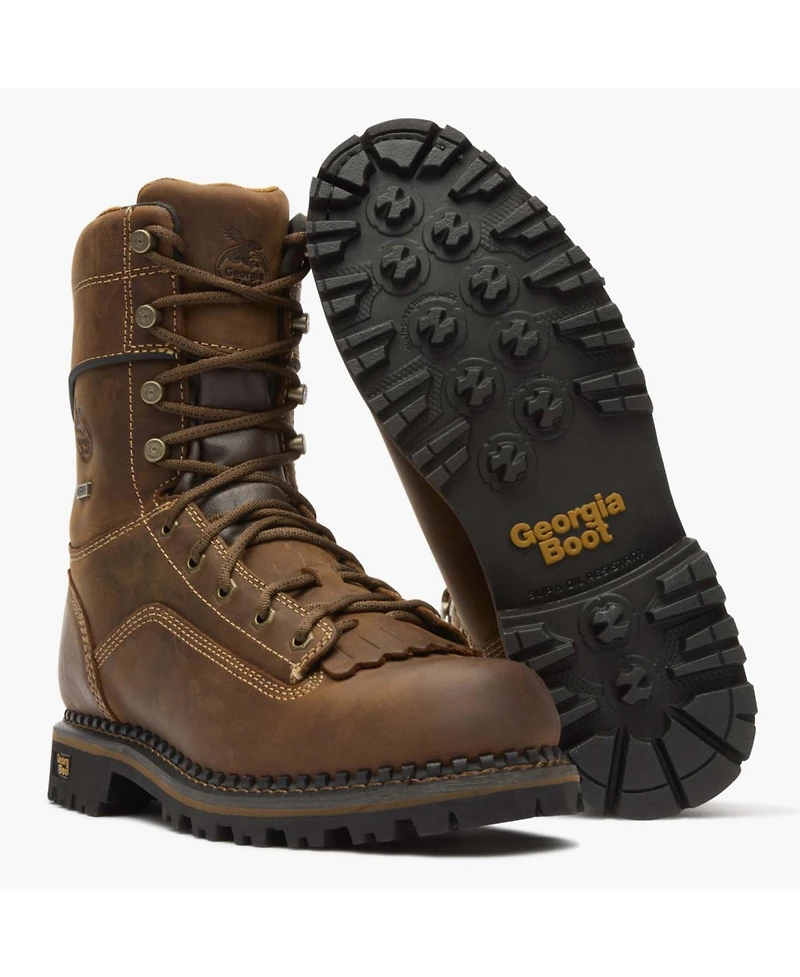 Georgia Boot Men's Amp Lt Low Heel Logger Waterproof Work