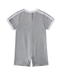 adidas Baby Boys 3-Stripe Short Sleeve Logo Romper