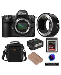 Nikon Z8 Mirrorless Camera, Bundle with Ftz Ii Mount Adapter, Alpine 140 Bag, 128GB Memory Card, En-EL15c Battery Pack, Capture One Pro Camera Bundle