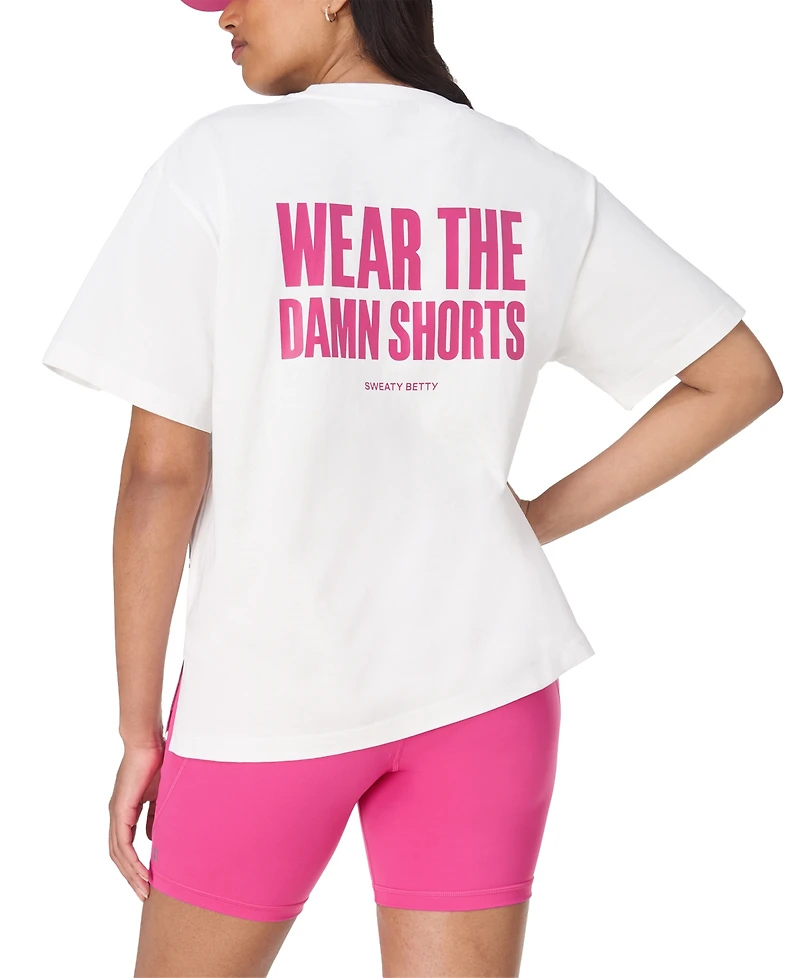 Sweaty Betty Women's Cotton Wear the Shorts T-Shirt