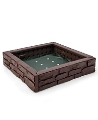 2-In-1 Hdpe Kids Sandbox with Cover and Bottom Liner