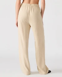 Steve Madden Women's Venetia Striped Pull-On Pants