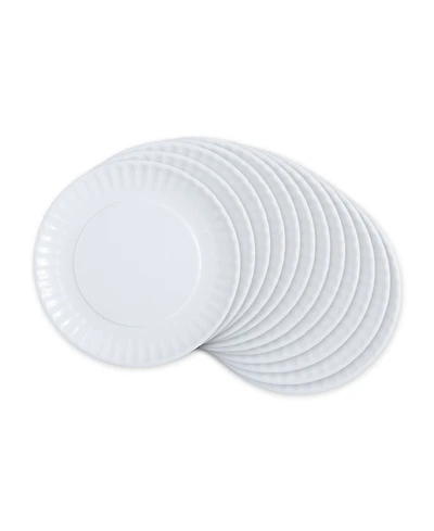Design Imports Melamine 12-Pc. Round Party or Picnic Plate Set, Service for 12