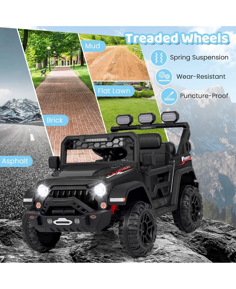 12V Electric Kids Ride on Truck with Remote Control and Music