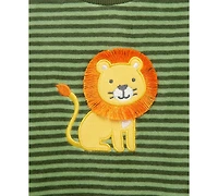 Little Me Baby Boys Lion Stripe Velour Sweatshirt & Jogger Pants, 2 Piece Set