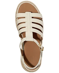 FitFlop Women's Platform Espadrille Leather Wedge Sandals