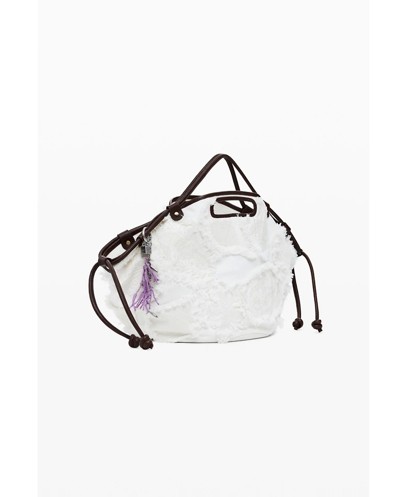 Desigual Women's Embroidered medium bag