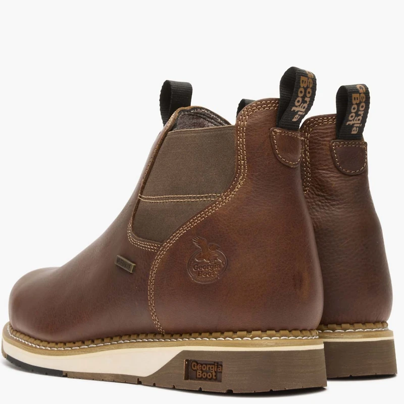 Georgia Boot Men's Amp Lt Wedge Steel Toe Waterproof Chelsea Work