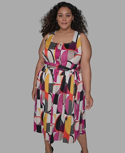 Karl Lagerfeld Paris Plus Geo Tank Dress