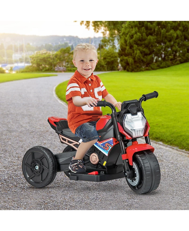Kids Ride-on Motorcycle 6V Battery Powered Motorbike with Detachable Training Wheels