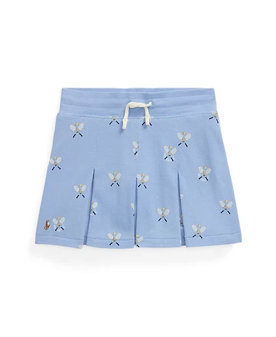 Polo Ralph Lauren Toddler and Little Girls Tennis Print Stretch Mesh Skirt