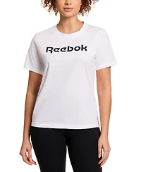 Reebok Women's Cotton Logo-Graphic Crewneck T-Shirt