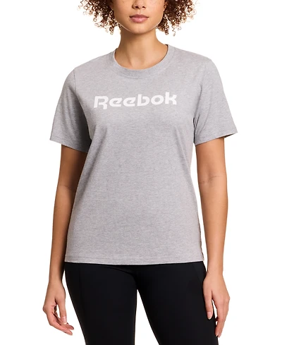 Reebok Women's Cotton Logo-Graphic Crewneck T-Shirt
