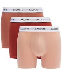 Lacoste Men's 3-Pack Regular-Fit Logo Boxer Briefs