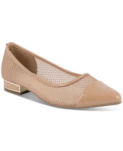 Jones New York Women's Qilulla Mesh Pointed Cap Toe Flats