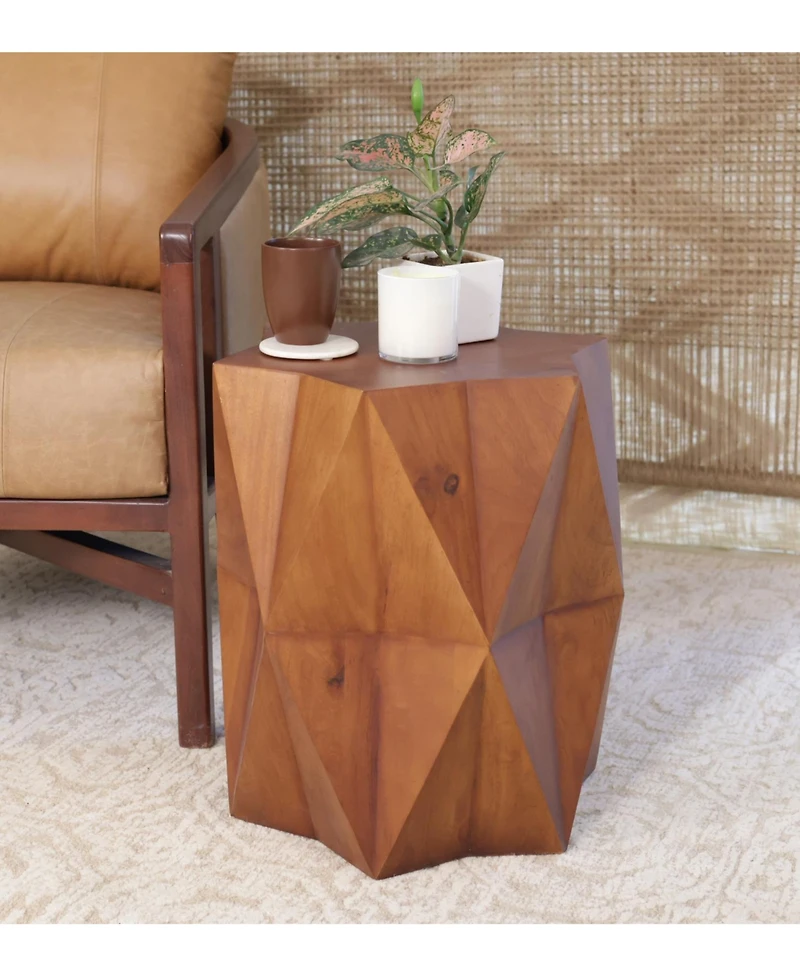 Classic Solid Wood Side Table – End Table for Living Room or Nightstand for Bedroom Use
