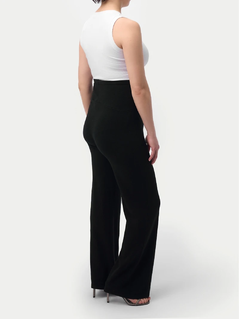 Gobi Cashmere Maternity Wide-Leg Knitted Pants