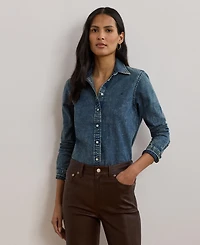 Lauren Ralph Women's Classic-Fit Denim Shirt