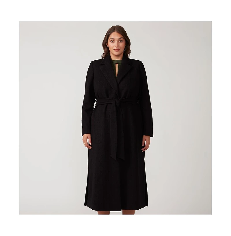 Estelle Charmed Robe Black Long Below Knee Coat