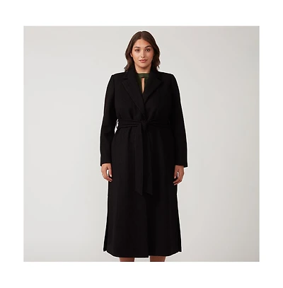 Estelle Charmed Robe Black Long Below Knee Coat