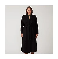 Estelle Charmed Robe Black Long Below Knee Coat