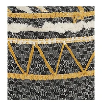 Cotton Ottoman Footrest for Living Room Seating and Cozy Home Decor